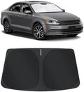 TINGLU Sun Shade for Volkswagen VW Golf MK7 2013-2018 Accessories Windshield Sun Shade Window Shade UV Rays Protection Sun Visor Cover with Steering Wheel Sunshade Storage Bag by TINGLU