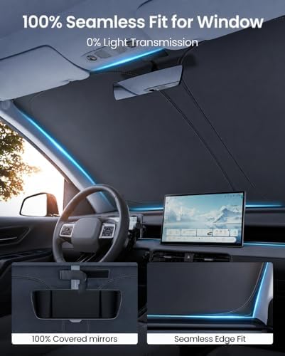 REEVAA Car Windshield Sun Shade for Toyota RAV4 (2026-2019) - Image 5