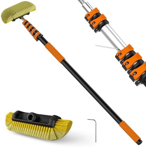 22FT Reach Car Wash Brush with Long Handle for RV, Truck Cleaning by Unknown