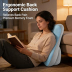 Ergonomic Multi-Angle Reading Pillow for Bed, Backrest Pillow for Sitting in Bed with Lumbar Support Cushion, Support for Back Pain Relief, Comfortable Back Cushion for Gaming, Pregnancy, Office Chair - Image 2