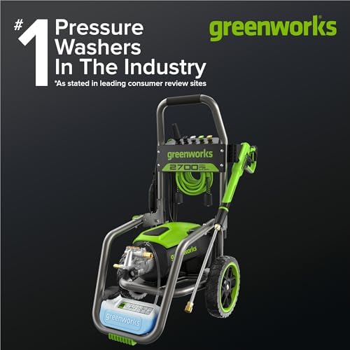 Greenworks 2700 PSI (2.3 GPM Max) Brushless Electric Pressure Washer - Image 2