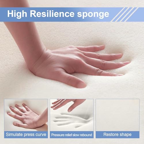 Wedge Pillow for Couples Memory Foam Support Cushion-Gray - Image 4