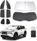 TINGLU Window Shades for Nissan Rogue 2021-2025 2026(NOT for Rogue Sport) Accessories Car Side Full Windows Cover Camping Rear Triangular Windshield Sun Shade Sun UV Rays Privacy Protection 8PCS by TINGLU