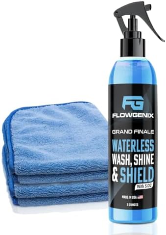 Grand Finale Waterless Car Wash Spray 8 oz - Motorcycle Cleaner by Flowgenix