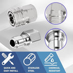 M MINGLE Pressure Washer Adapter, 2 Sets 3/8 Inch NPT Quick Connect Fitting - Image 4