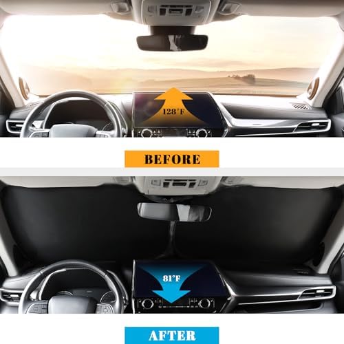 Car Windshield Sun Shade for Subaru 2014-2018 Forester Accessories (OEM Design) Reflective Foldable Heat Insulation Sunshade for Ultimate Protection - Image 3