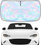 Windshield Sun Shade for Mazda MX-5 Miata 2016-2024 2025-4 Layers Sunshade Compatible with Mazda MX-5 Miata Foldable Front Window Sunshade Sun Visor Protector Block UV Rays Keep Your Car Cooler by Unknown