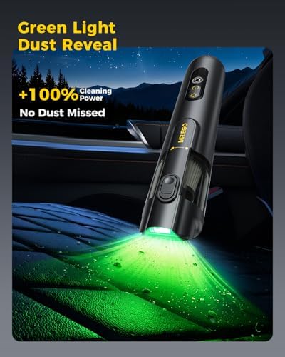 Mr.ego Car Vacuum Portable Cordless, 26Kpa Mini Vacuum with Brushless Motor - Image 4