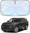 Windshield Sun Shade for Ford Explorer 2020-2023 2024 2025 2026-4 Layers Sunshade Compatible with Ford Explorer Foldable Front Window Sunshade Sun Visor Protector Block UV Rays Keep Your Car Cooler by Unknown
