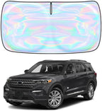 Windshield Sun Shade for Ford Explorer 2020-2023 2024 2025 2026-4 Layers Sunshade Compatible with Ford Explorer Foldable Front Window Sunshade Sun Visor Protector Block UV Rays Keep Your Car Cooler by Unknown