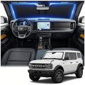 Windshield Sun Shade for Ford Bronco 2021-2024 2025 2026 Front Window Shade Custom Fit Bronco Accessories Sun Visor Foldable Shade Blocks UV Rays Summer Must Have Car Accessories by AuyNeas