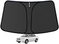 Corolla Customized Windshield Sun Shade for 2009 2010 2011 2012 2013 Corolla L/LE/SE/XLE/Hybrid Front Window Sunshade Visor Protector Foldable Blocks UV Rays Keep Car Cooler Accessories by aatoppus