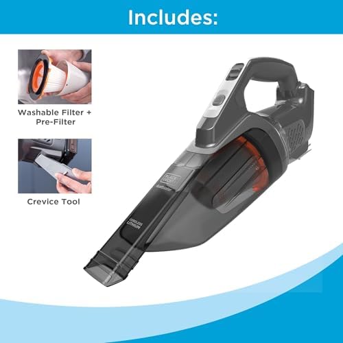 BLACK+DECKER dustbuster 20V MAX* POWERCONNECT Cordless Handheld Vacuum, Tool Only (BCHV001B) - Image 7