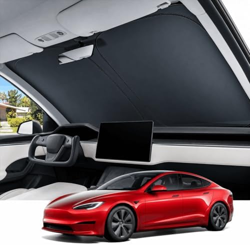 REEVAA Car Windshield Sun Shade for Tesla Model S (2026-2016) by REEVAA