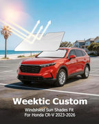 Weektic Custom Windshield Sun Shade Umbrella for Honda CR-V 2023-2026, [Double Thickened Ice Crystal Coating] Sun & Heat Protection, Keep Vehicle Cool & Protect Interior - Image 4