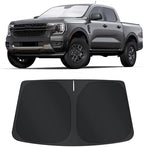 TINGLU Sun Shade for Ford Ranger 2019-2024 2025 2026 Accessories Windshield Sun Shade Window Shade UV Rays Protection Sun Visor Cover with Steering Wheel Sunshade Storage Bag by TINGLU