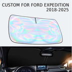 for Ford Expedition 2018-2025 Windshield Sun Shade - Custom Fit Ford Expedition 4 Layers Sunshade Foldable Front Window Sunshade Sun Visor Protector Block UV Rays Keep Your Car Cooler Car Accessories - Image 2
