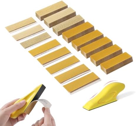 80PCS Micro Detail Sander Kit, Hook Loop Sandpaper 80-800 Grit by AutKerige