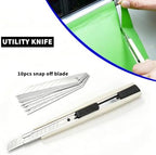 Umaki Vehicle Vinyl Wrap Tool Kit, Window Tint Application Kit, Car Window Film Install Kit, with Window Squeegee, Plastic Squeegee, Edge Wrap Squeegee, Retratable Knife & 9mm Blades, Razor Cutter - Image 3
