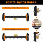 Undercarriage Pressure Washer Attachment with 6 Nozzles, 16" Water Broom - Image 6