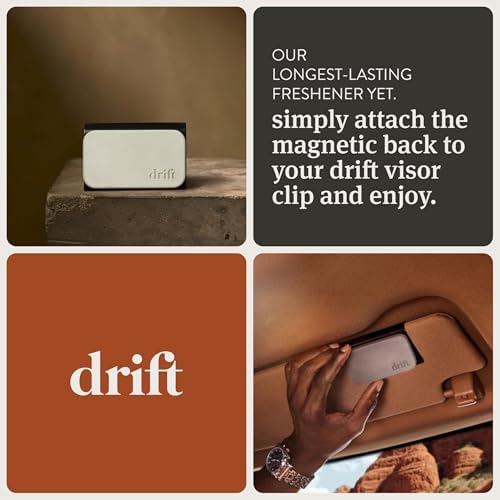 Drift Car Air Freshener - Stone Air Freshener Car Odor Eliminator - Long Lasting Scent - Auto Accessories - Metal Clip - Essential Oils - Clean Ingredients - Fresh Pressed Starter Kit - Image 4