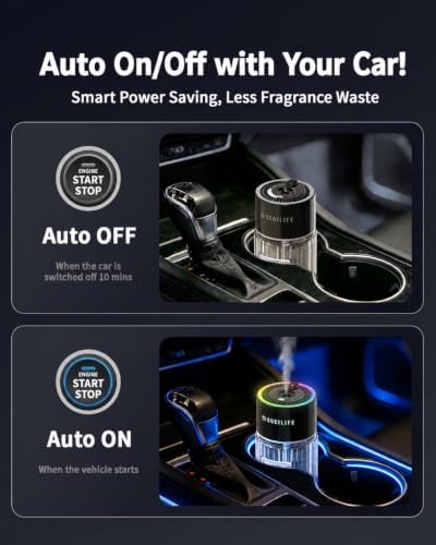Smart Car Air Freshener Diffuser, Up to 130 Days Use, Classic Cologne - Image 3