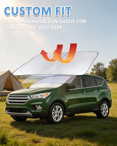 Sun Shade for 2013-2019 Ford Escape Windshield Sunshade Window Cover Shield - Image 2