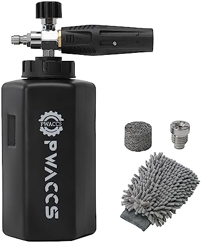 PWACCS 1.5L Foam Cannon for Pressure Washer, 1/4" Quick Connect by PWACCS