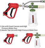 Selkie Foam Cannon with Double Tip Attachment,Adjustable Pressure Washer Foam Blaster with with Dual-Connector Accessory,5 Power Washer Sprayer Nozzles, 1/4" Quick Connect, 3600 PSI - Image 5