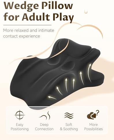 27 Degree Intimacy Pillow= All Perfect Position Easily for Hip & Back Support, Memory Foam Support Pillow, Discreet Ergonomic Wedge Pillow for Sleeping, Sitting, Recovery (Gray) - Image 2