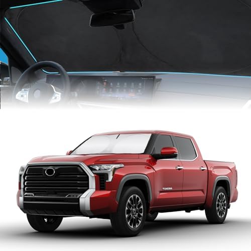 INSAUTO for Tundra 2020 Windshield Sunshade Car Window Sun Shade Custom Fit 2007-2021 Toyota Tundra Windshield Cover Limited SR5 Platinum TRD Pro 2Dr 4Dr Pickup Truck Accessories Sun Shield Protector by INSAUTO