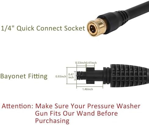 PWACCS Pressure Washer Gun Adapter Kit, 1/4" Quick Connect - Image 3
