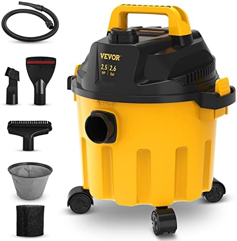 VEVOR 2.6-Gallon 2.5 Peak HP Wet Dry Shop Vacuum with Blowing Function by VEVOR