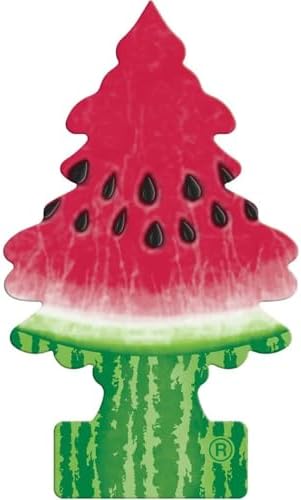 LITTLE TREES Car Air Freshener | Hanging Paper Tree for Home or Car | Watermelon Scent | 6 Pack by LITTLETREES