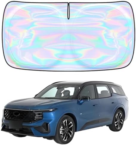 Windshield Sun Shade for Ford Edge 2015-2024 - 4 Layers Sunshade Compatible with Ford Edge Foldable Front Window Sunshade Sun Visor Protector Block UV Rays Keep Your Car Cooler Car Accessories by Unknown