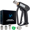 VIKING V+ Swivel Pressure Washer Gun, Short Handle, 3 Adapters, 2 Nozzles by VikingCarCare