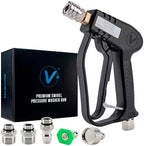 VIKING V+ Swivel Pressure Washer Gun, Short Handle, 3 Adapters, 2 Nozzles by VikingCarCare