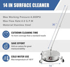 JANZ 14'' Pressure Washer Surface Cleaner - Image 2