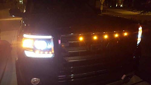 Oznium BRIGHTEST Light Bolt - Flush Mount 12V LED Light for Bumper, Grille, Cars Interior, Dash, Ambient Lighting, Motorcycle w/SLEEK Aluminum Housing & Screw Nut (11 mm Black, Amber LED) - Image 6