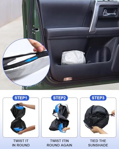 Foldable Front Windshield Sunshade fit for Toyota 4Runner 2010-2026 - Image 4