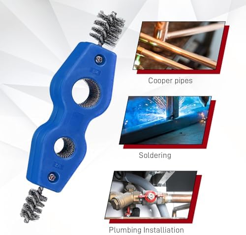 4 in 1 Car Battery Cleaning Brush, Battery Terminal Cleaner, Anti-Rust Auto Battery Cleaner with Steel Wire, Car Accessories Vehicle Machine Parts Clean Tools for Most Vehicles (Blue) - Image 4
