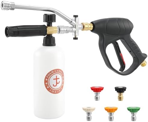 JOEJET Pressure Washer Gun and Foam Cannon Kit, M22-14mm by JOEJET