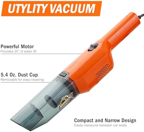 Armor All AA12V2 0903 Car Vac, Compact, Orange (Pack of 6) - Image 2