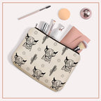 Western Highland Cow Themed Makeup Bag For Women & Teen Girls Travel Gifts | Small Cowgirl Cosmetic Bag & Toiletry Organizer Pouch, Aesthetic Cowgirl Print Stuff & Purses Christmas Birthday Gift for Her - Image 4