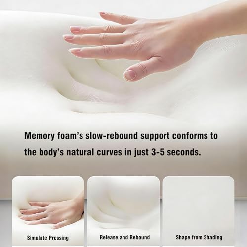 Multi-functional Ergonomic Memory Foam Wedge Pillow, 27° Angle Perfect Position Instant Intimacy Couples Pillow, Wedge Memory Foam Butt Cushion, Provides Waist and Neck Support for Neck Pain Relief. - Image 7