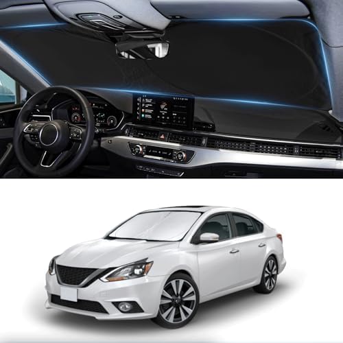 Windshield Sunshade for Nissan Sentra 2013 2014-2019 Front Window Sun Shade by INSAUTO