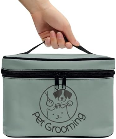 Green Travel Makeup Bag for Women Large Capacity Cosmetic Case for Women Portable Makeup Organizer with Brush Holders for Vacation Trip Daily - Image 2