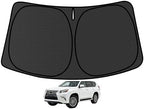 GX400 GX460 GX470 Customized Windshield Sun Shade for 2002-2023 2024 GX460 Front Window Sunshade Visor Protector Foldable Blocks UV Rays Keep Car Cooler Accessories by aatoppus