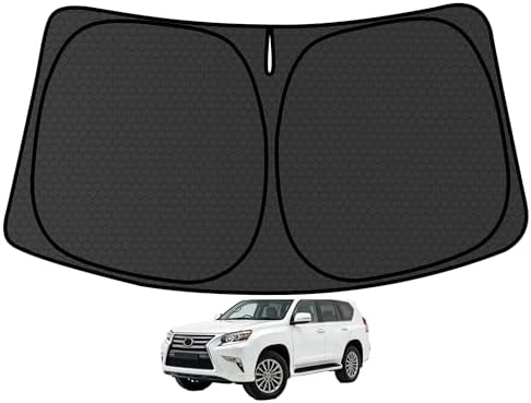 GX400 GX460 GX470 Customized Windshield Sun Shade for 2002-2023 2024 GX460 Front Window Sunshade Visor Protector Foldable Blocks UV Rays Keep Car Cooler Accessories by aatoppus