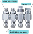 Jariko Jrod Pressure Washer Nozzle 2-3 GPM - High Pressure Hose J rod Nozzle - 1/4" Quick Connect for Soft Wash System - 4 Way Pressure Washer - 4 Tip Soft Wash Nozzle - Pressure Washer Accessories - Image 2